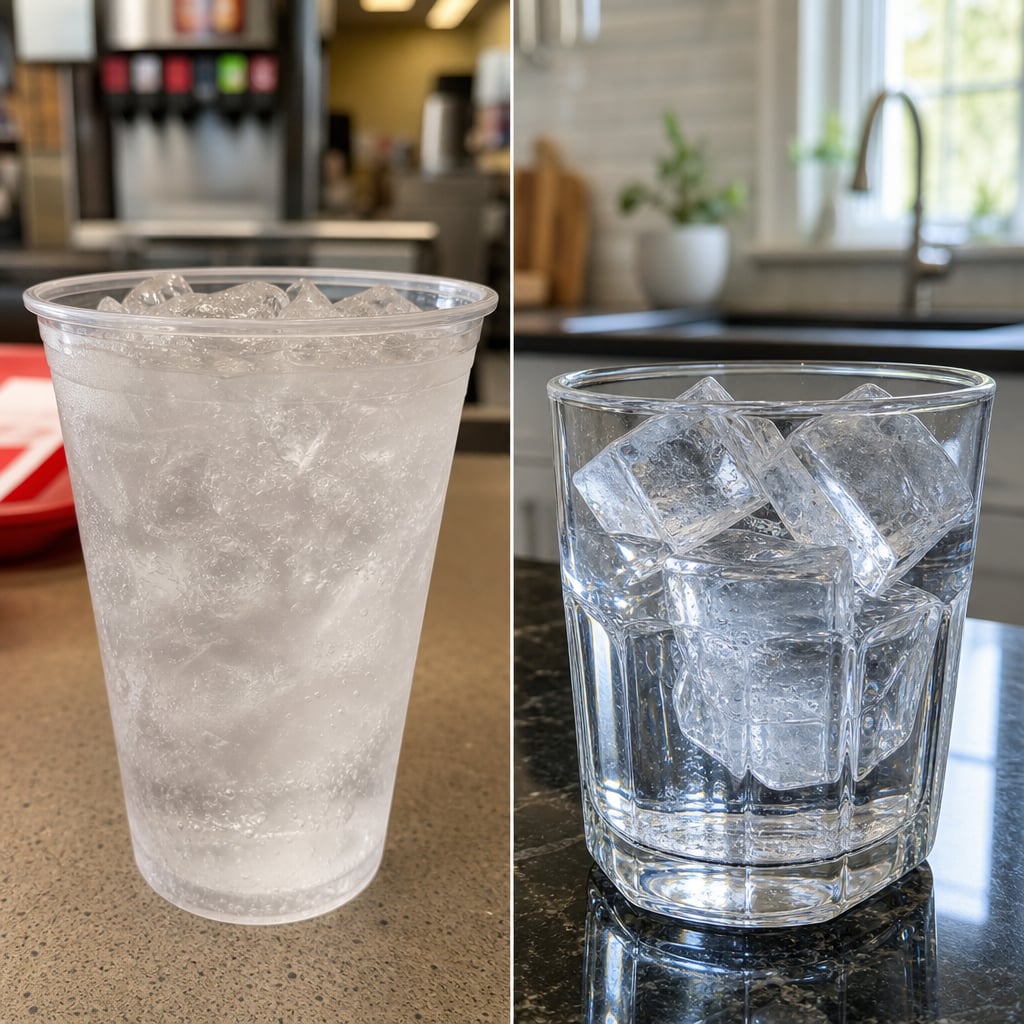 Why Fast Food Ice Tastes Different Than Home Ice