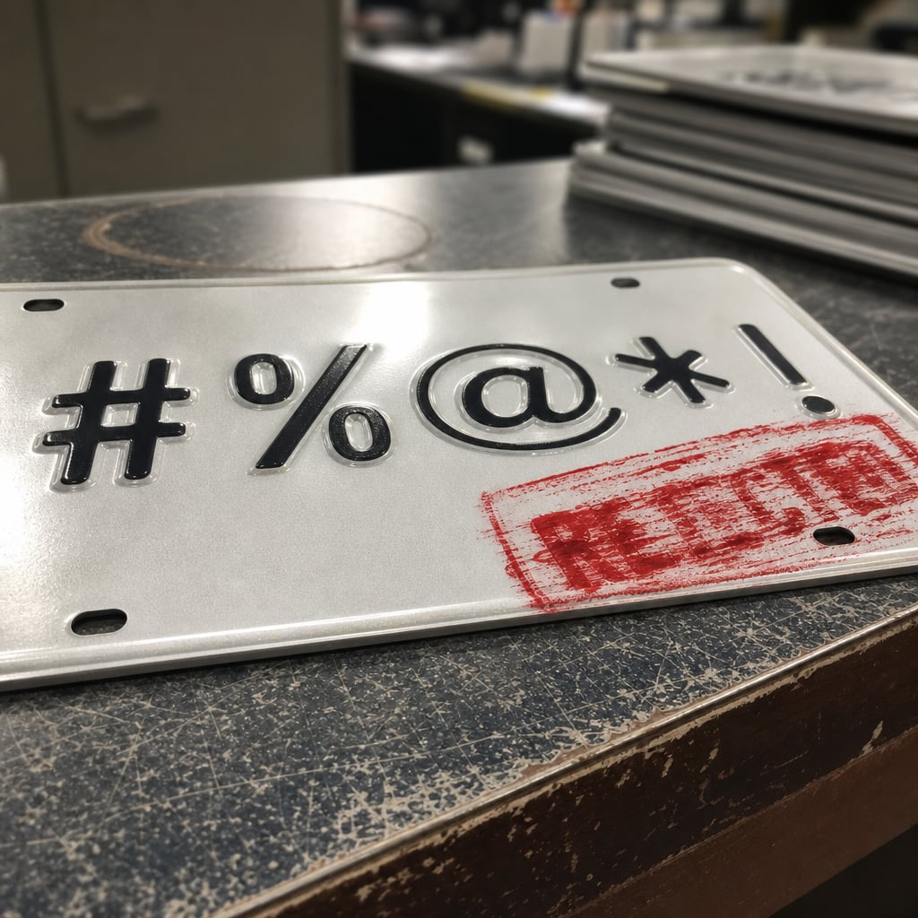 Vanity Plates The DMV Refuses To Print